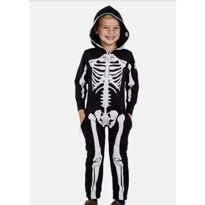 Tipsy Elves Black and White Skeleton Kids Costume